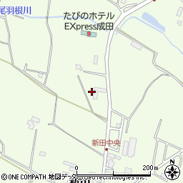 千葉県成田市新田170周辺の地図