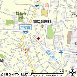 埼玉県三郷市戸ヶ崎2丁目720周辺の地図