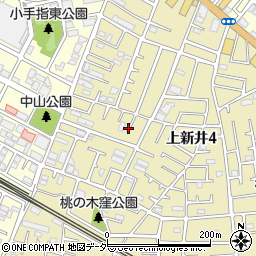 埼玉県所沢市上新井4丁目65周辺の地図