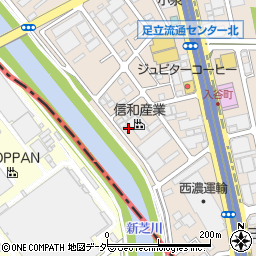 東京都足立区入谷7丁目18-13周辺の地図