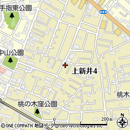 埼玉県所沢市上新井4丁目64-18周辺の地図