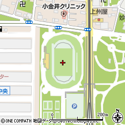 舎人公園陸上競技場周辺の地図