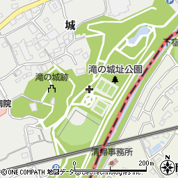 所沢市役所　体育施設滝之城址公園運動場周辺の地図