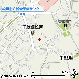 千葉県松戸市千駄堀1859-2周辺の地図
