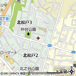 千葉県松戸市北松戸3丁目7周辺の地図