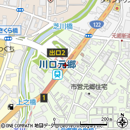 川口元郷駅周辺の地図
