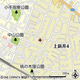 埼玉県所沢市上新井4丁目65-25周辺の地図