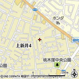 埼玉県所沢市上新井4丁目34-10周辺の地図