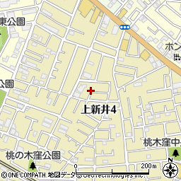 埼玉県所沢市上新井4丁目59周辺の地図