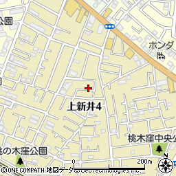 埼玉県所沢市上新井4丁目59-3周辺の地図