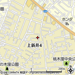 埼玉県所沢市上新井4丁目59-2周辺の地図