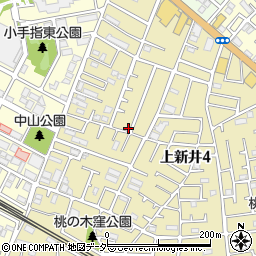 埼玉県所沢市上新井4丁目55-2周辺の地図