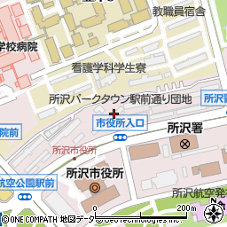 J Smile CAFE 所沢パークタウン駅前通り店周辺の地図