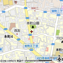 川口本町第３駐車場周辺の地図
