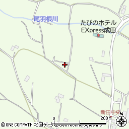 千葉県成田市新田154周辺の地図