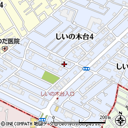 千葉県柏市しいの木台4丁目35-8周辺の地図