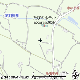 千葉県成田市新田165周辺の地図