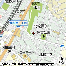 千葉県松戸市北松戸周辺の地図