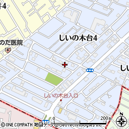 千葉県柏市しいの木台4丁目35-9周辺の地図