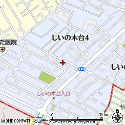 千葉県柏市しいの木台4丁目35-3周辺の地図
