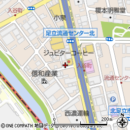 東京都足立区入谷7丁目16-2周辺の地図