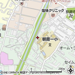 朝霞市役所　膝折放課後児童クラブ周辺の地図