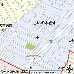 千葉県柏市しいの木台4丁目35周辺の地図
