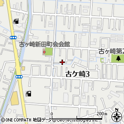 千葉県松戸市古ケ崎3丁目周辺の地図