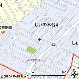 千葉県柏市しいの木台4丁目35-2周辺の地図
