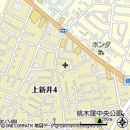 埼玉県所沢市上新井4丁目32周辺の地図