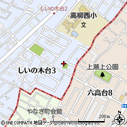 高柳新田通小屋公園周辺の地図