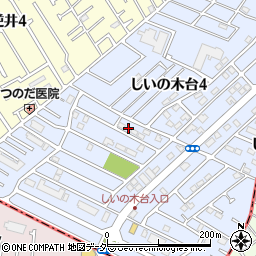 千葉県柏市しいの木台4丁目35-1周辺の地図