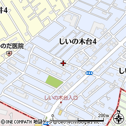 千葉県柏市しいの木台4丁目35-16周辺の地図