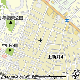 埼玉県所沢市上新井4丁目55-43周辺の地図