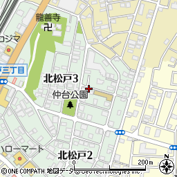 千葉県松戸市北松戸3丁目周辺の地図