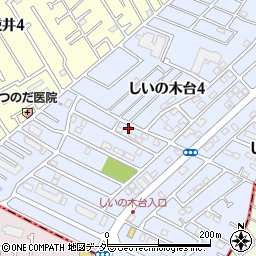 千葉県柏市しいの木台4丁目35-15周辺の地図