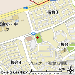 三本松公園周辺の地図