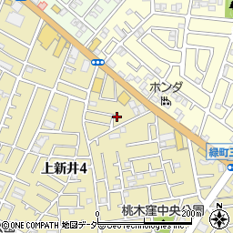 埼玉県所沢市上新井4丁目32-16周辺の地図