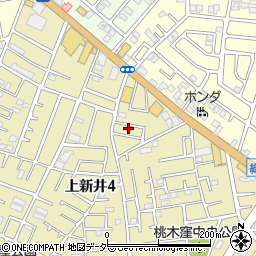 埼玉県所沢市上新井4丁目32-12周辺の地図