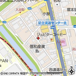 東京都足立区入谷7丁目14-5周辺の地図