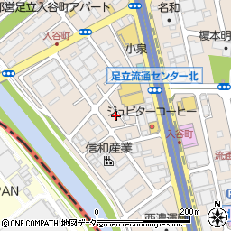 東京都足立区入谷7丁目14-12周辺の地図