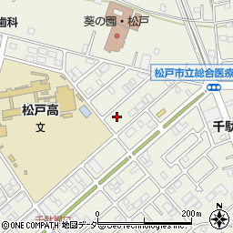 千葉県松戸市千駄堀1530-2周辺の地図