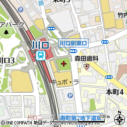 キュポ・ラ広場（川口駅東口公共広場）周辺の地図