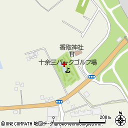 千葉県成田市十余三周辺の地図