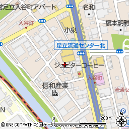 東京都足立区入谷7丁目16-8周辺の地図
