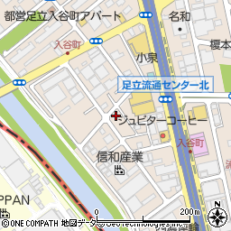 東京都足立区入谷7丁目14-8周辺の地図