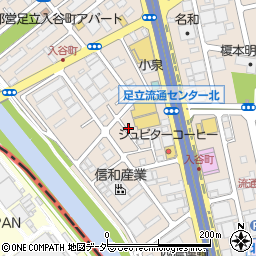 東京都足立区入谷7丁目16-10周辺の地図
