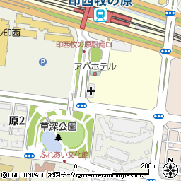 京葉銀行印西牧の原支店周辺の地図