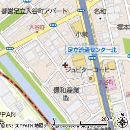 東京都足立区入谷7丁目14-10周辺の地図