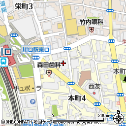 公文式川口駅東口教室周辺の地図
